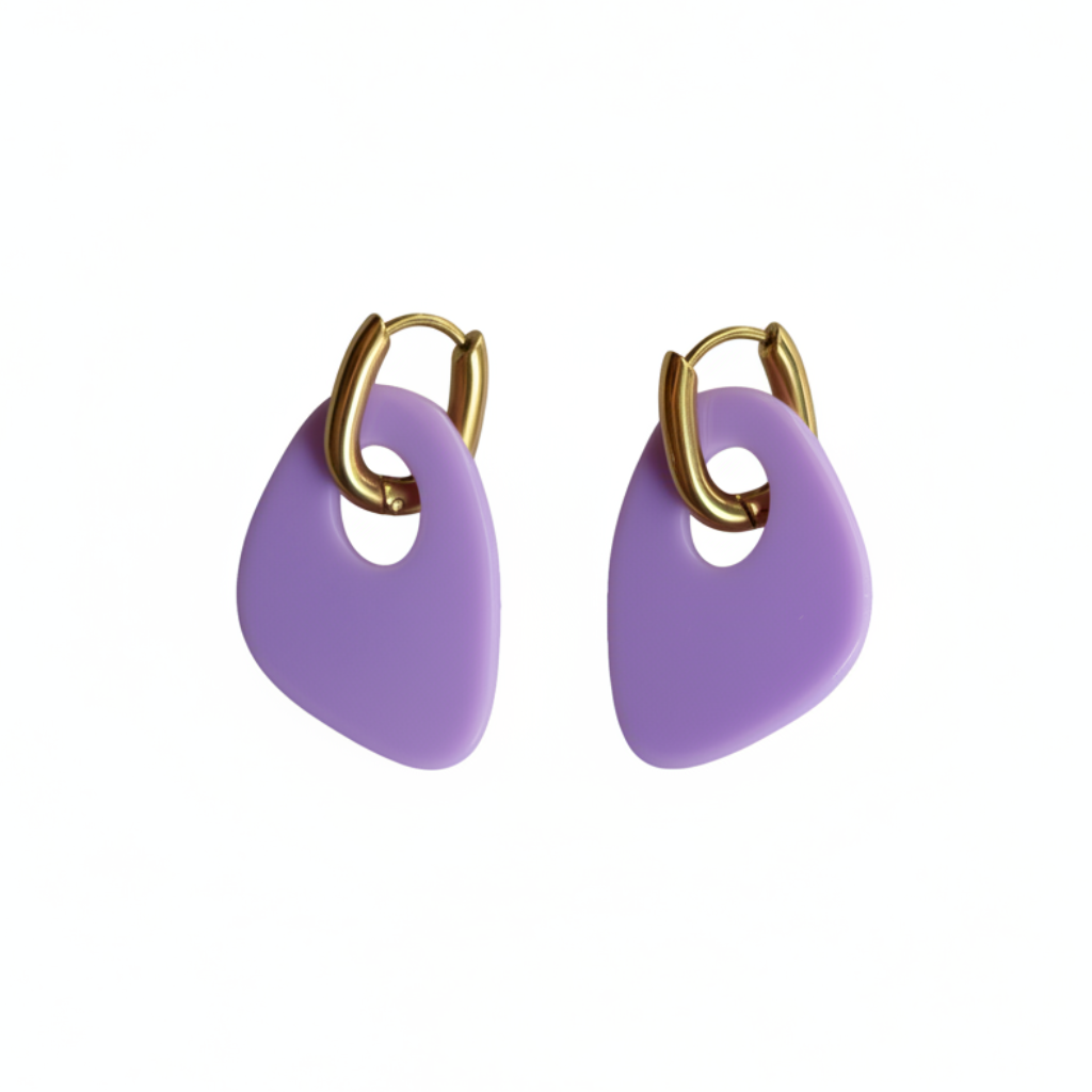 Boucles d'oreilles Milos - Lilas