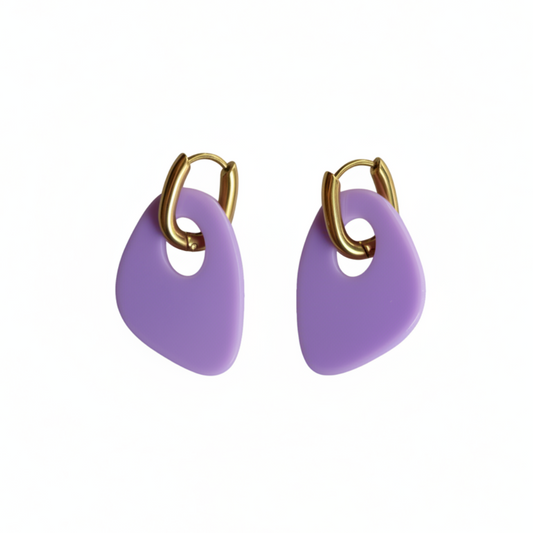 Boucles d'oreilles Milos - Lilas