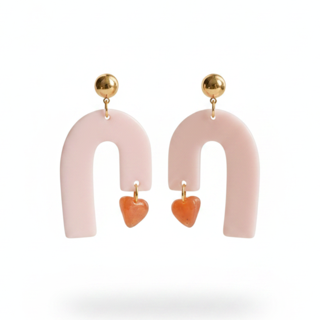 Boucles d'oreilles Granada - Rose pâle