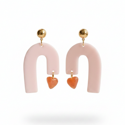 Boucles d'oreilles Granada - Rose pâle