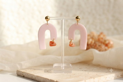 Boucles d'oreilles Granada - Rose pâle