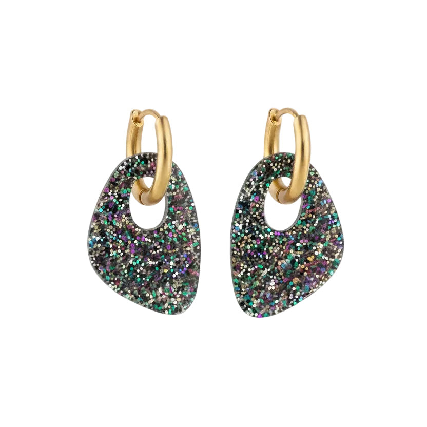 Boucles d'oreilles Milos - Paillettes multicolores