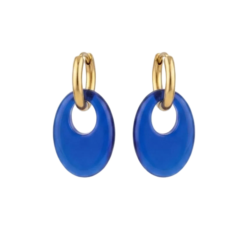 Boucles d'oreilles Oslo - Bleu saphir