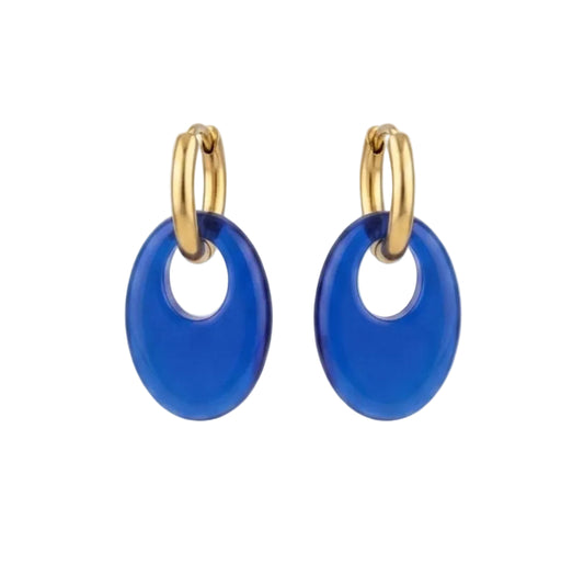 Boucles d'oreilles Oslo - Bleu saphir