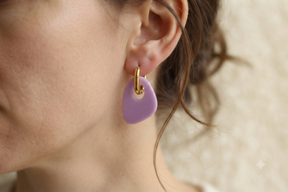 Boucles d'oreilles Milos - Lilas