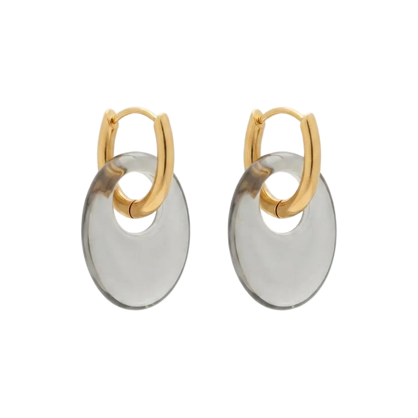 Boucles d'oreilles Oslo - Gris clair