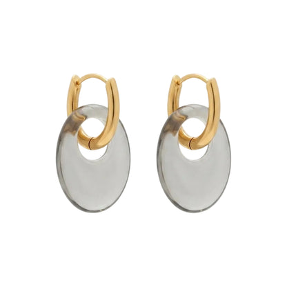 Boucles d'oreilles Oslo - Gris clair