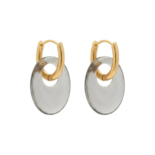 Boucles d'oreilles Oslo - Gris clair