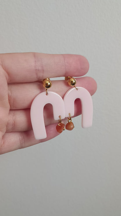 Boucles d'oreilles Granada - Rose pâle